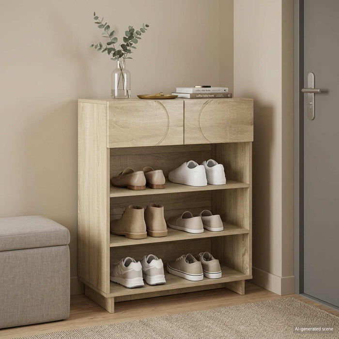 Dulap de pantofi 73 x 38 x 87,5 cm Lemn prelucrat Stejar Sonoma WALTI