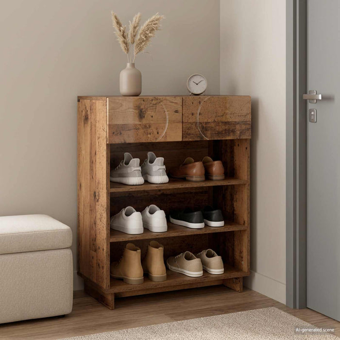 Dulap de pantofi 73 x 38 x 87,5 cm Lemn prelucrat Lemn vechi WALTI