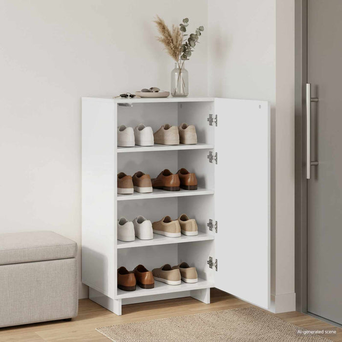 Dulap pentru pantofi 48 x 38 x 87,5 cm Lemn prelucrat Alb WALTI
