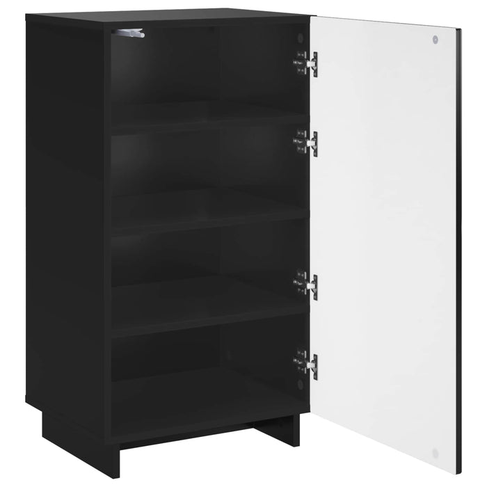 Dulap pentru pantofi 48 x 38 x 87,5 cm Lemn prelucrat Negru WALTI