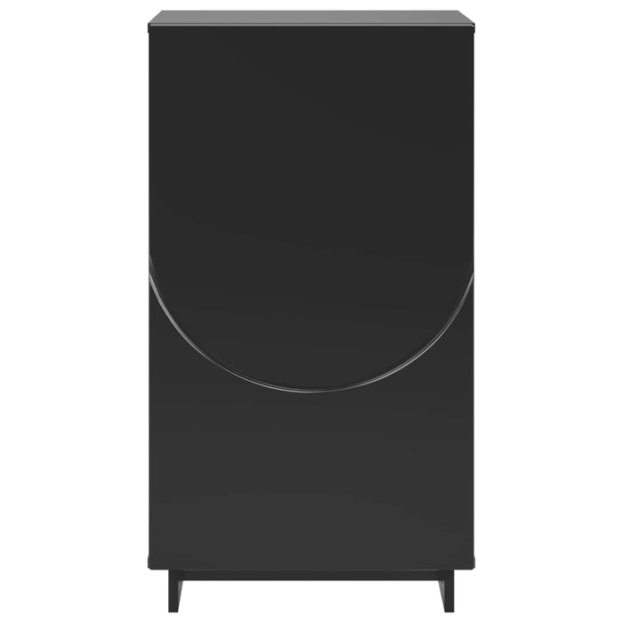 Dulap pentru pantofi 48 x 38 x 87,5 cm Lemn prelucrat Negru WALTI
