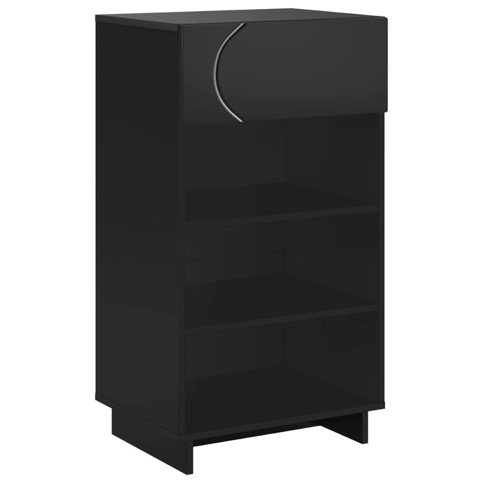 Dulap pentru pantofi 48 x 38 x 87,5 cm Lemn prelucrat Negru WALTI
