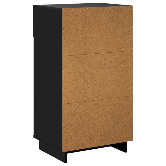 Dulap pentru pantofi 48 x 38 x 87,5 cm Lemn prelucrat Negru WALTI