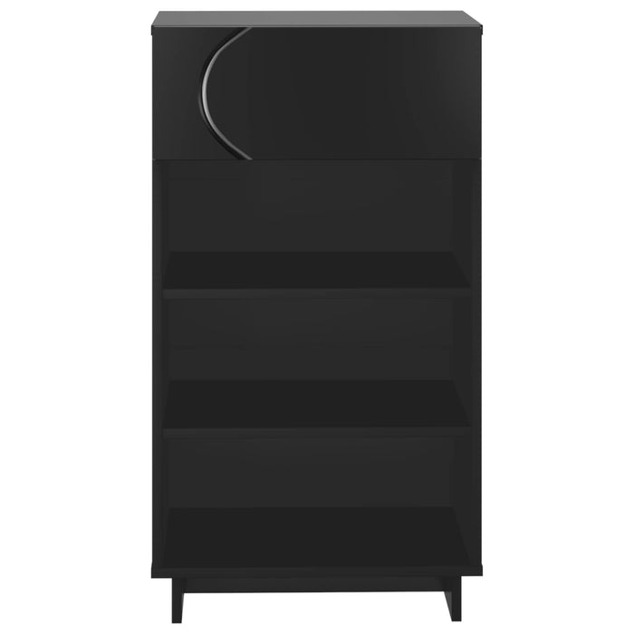 Dulap pentru pantofi 48 x 38 x 87,5 cm Lemn prelucrat Negru WALTI