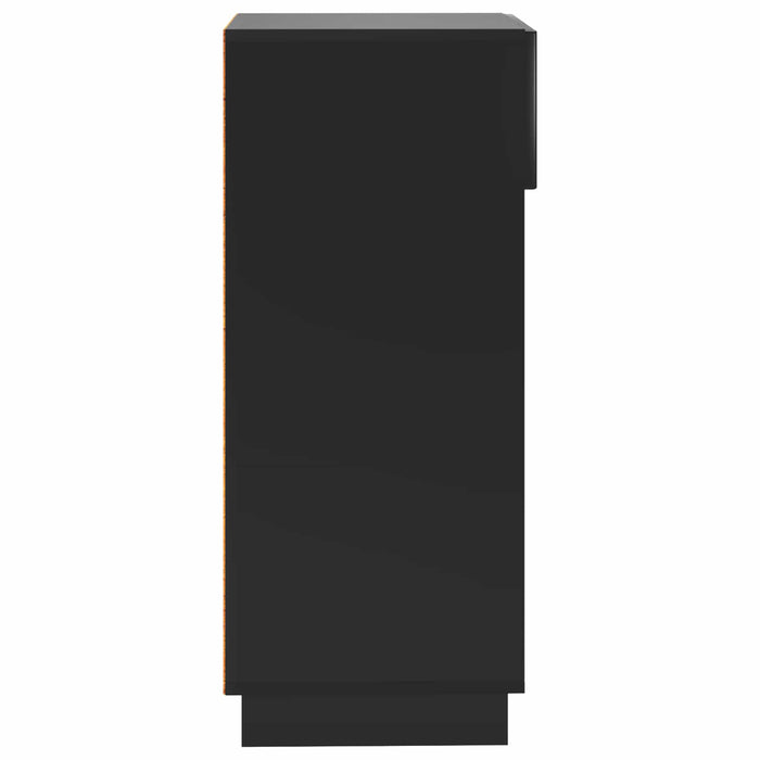 Dulap pentru pantofi 48 x 38 x 87,5 cm Lemn prelucrat Negru WALTI