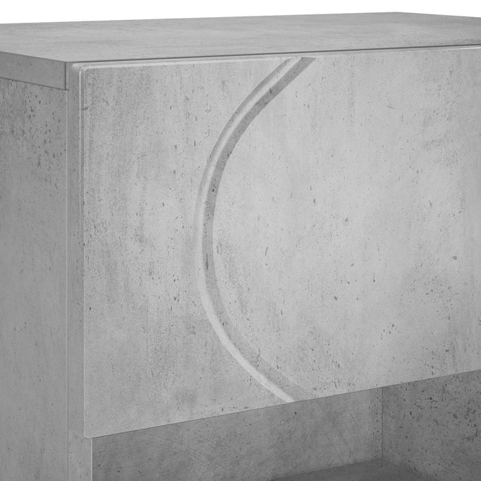 Dulap pentru pantofi 48 x 38 x 87,5 cm Lemn prelucrat Gri Beton WALTI