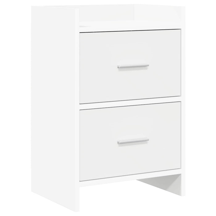 Mese de noptieră Alb 40 x 30 x 60 cm Lemn prelucrat WALTI