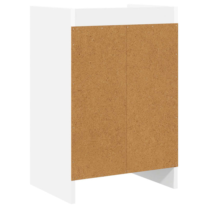 Mese de noptieră Alb 40 x 30 x 60 cm Lemn prelucrat WALTI