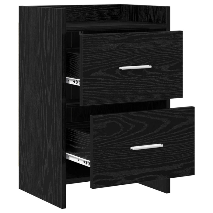 Mese de noptieră Stejar Negru 40 x 30 x 60 cm Lemn prelucrat WALTI