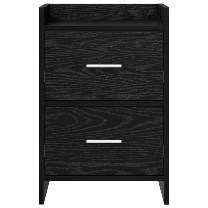 Mese de noptieră 2 pcs Stejar Negru 40 x 30 x 60 cm WALTI