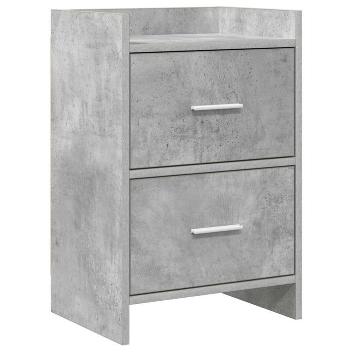 Mese de noptieră Gri Beton 40 x 30 x 60 cm Lemn prelucrat WALTI
