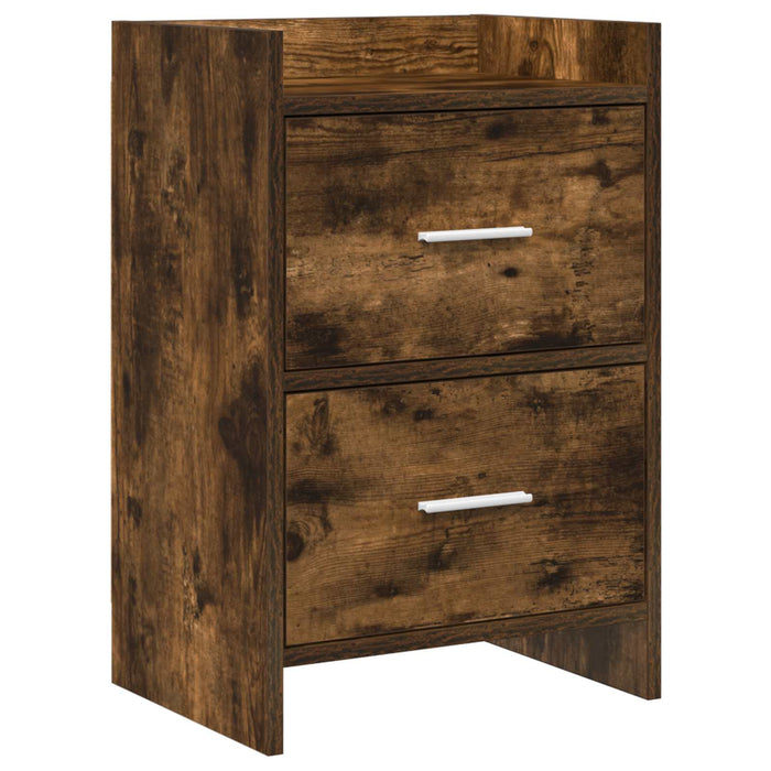 Mese de noptieră Stejar fumuriu 40 x 30 x 60 cm Lemn prelucrat - WALTI WALTI