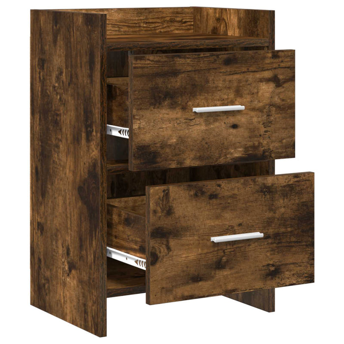 Mese de noptieră 2 pcs Stejar fumuriu 40 x 30 x 60 cm WALTI