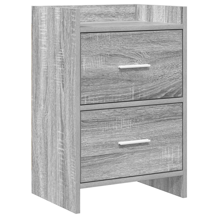 Mese de noptieră Sonoma gri 40 x 30 x 60 cm Lemn prelucrat WALTI