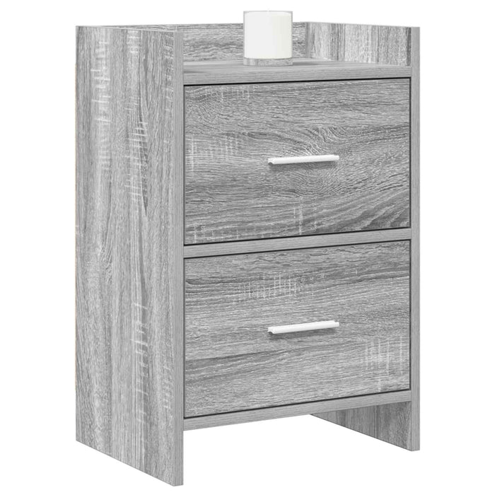 Mese de noptieră Sonoma gri 40 x 30 x 60 cm Lemn prelucrat WALTI