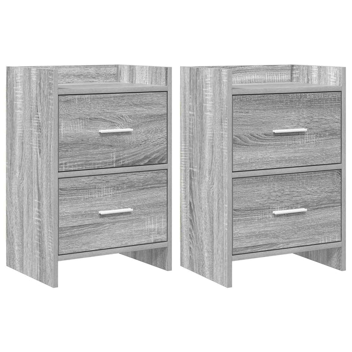 Mese de noptieră 2 pcs Sonoma gri 40 x 30 x 60 cm WALTI