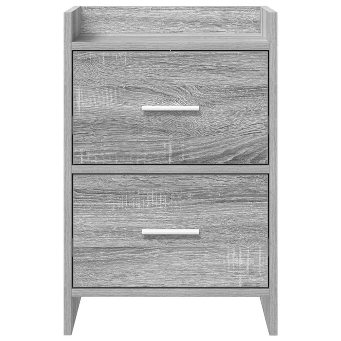 Mese de noptieră 2 pcs Sonoma gri 40 x 30 x 60 cm WALTI