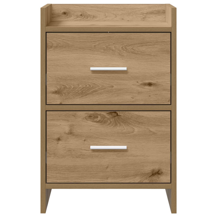 Mese de noptieră 2 pcs Stejar Artizanal 40 x 30 x 60 cm WALTI
