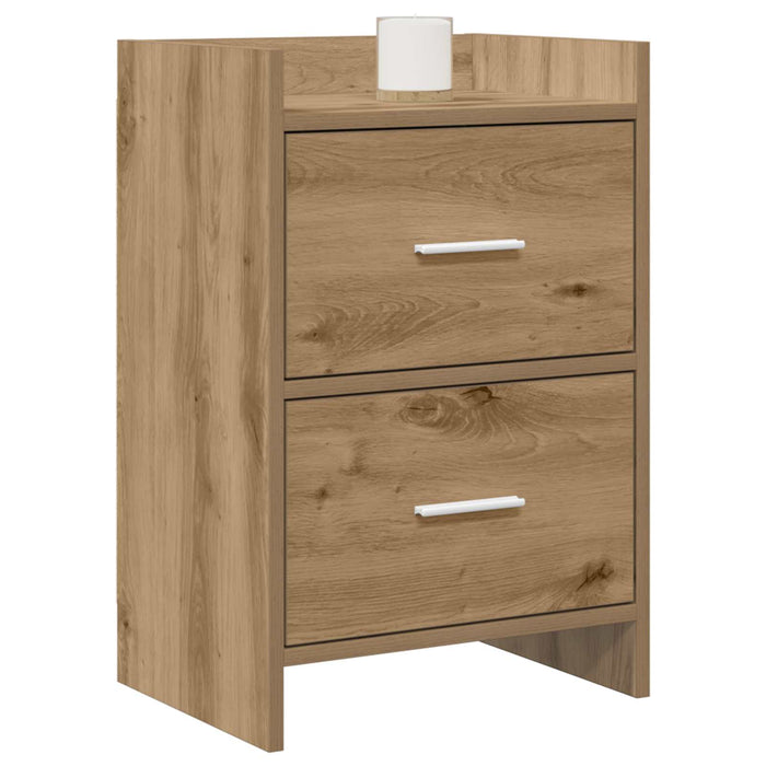 Mese de noptieră 2 pcs Stejar Artizanal 40 x 30 x 60 cm WALTI