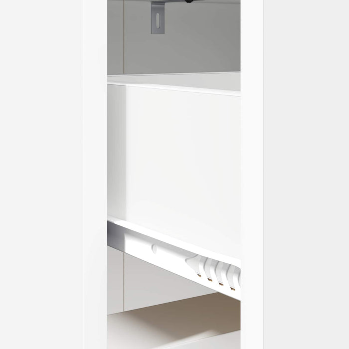 Mese de noptieră Alb 40 x 30 x 60 cm Lemn prelucrat WALTI