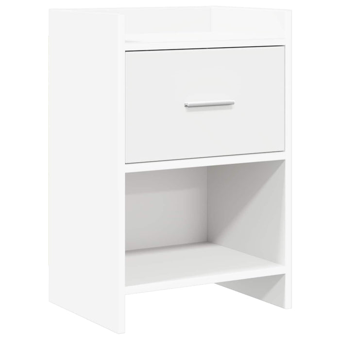 Mese de noptieră Alb 40 x 30 x 60 cm Lemn prelucrat WALTI