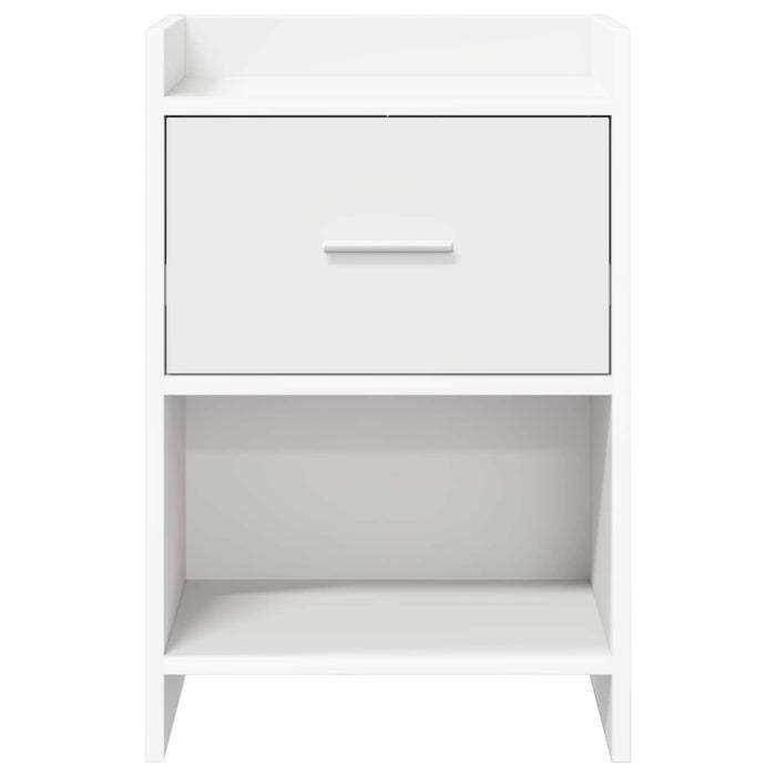 Mese de noptieră Alb 40 x 30 x 60 cm Lemn prelucrat WALTI