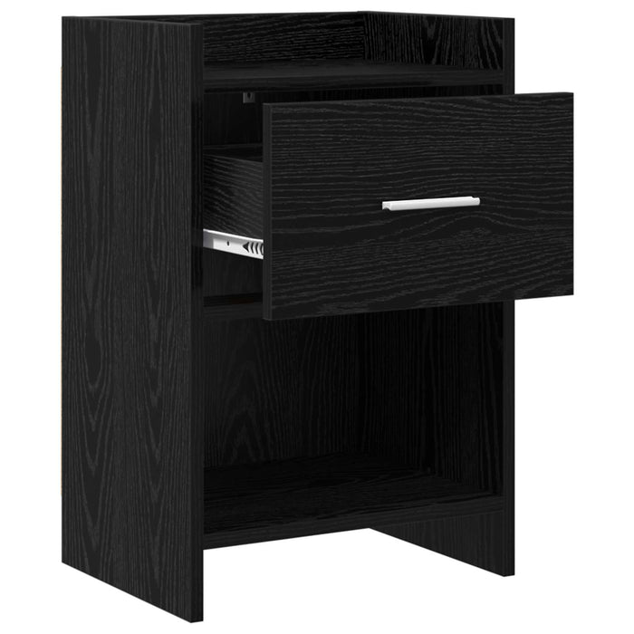 Mese de noptieră Stejar Negru 40 x 30 x 60 cm Lemn prelucrat WALTI