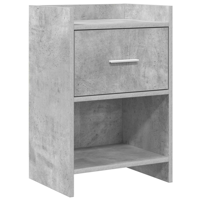 Mese de noptieră Gri Beton 40 x 30 x 60 cm Lemn prelucrat WALTI