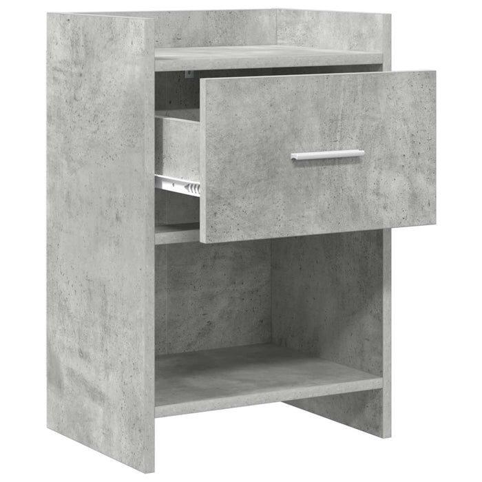 Mese de noptieră Gri Beton 40 x 30 x 60 cm Lemn prelucrat WALTI