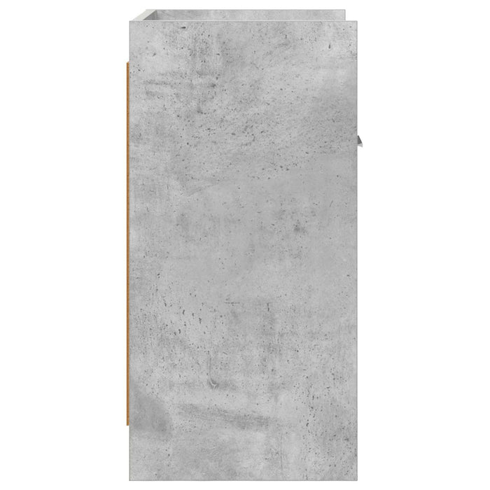 Mese de noptieră 2 pcs Gri Beton 40 x 30 x 60 cm Lemn prelucrat WALTI