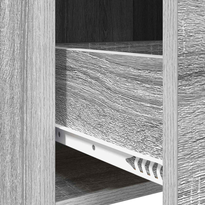 Mese de noptieră Sonoma gri 40 x 30 x 60 cm Lemn prelucrat WALTI