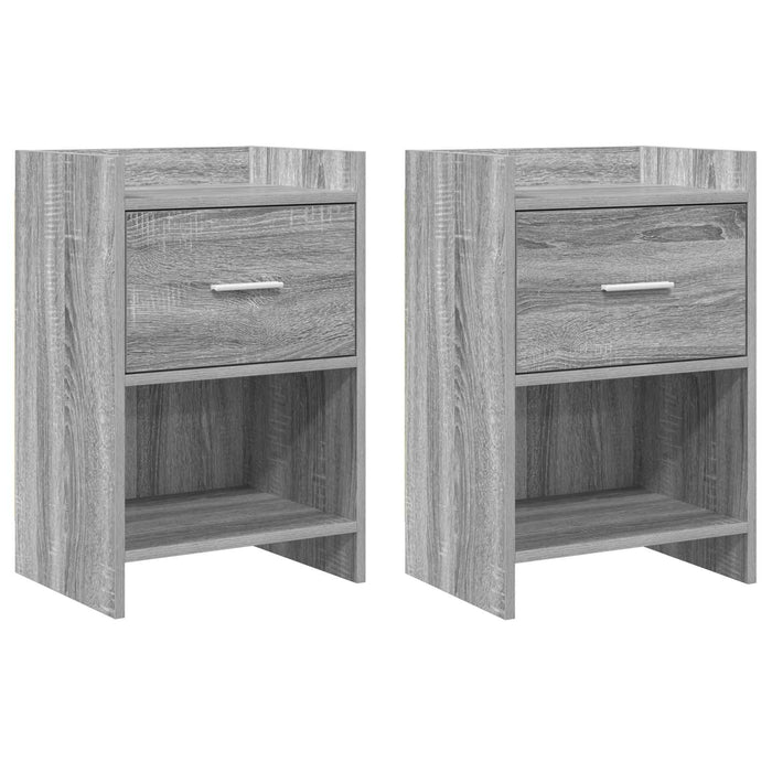 Mese de noptieră 2 pcs Sonoma gri 40 x 30 x 60 cm WALTI