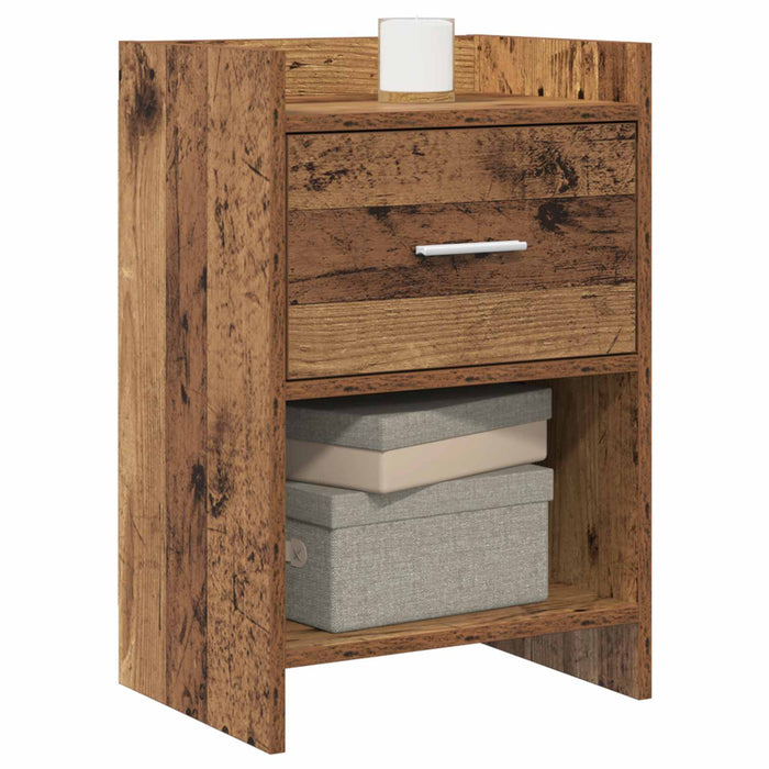 Mese de noptieră 2 pcs Lemn vechi 40 x 30 x 60 cm WALTI
