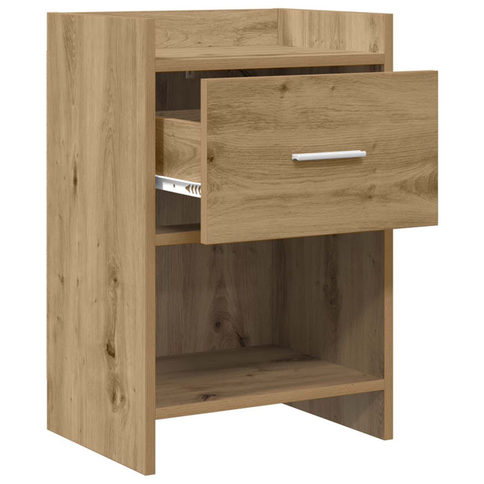 Mese de noptieră 2 pcs Stejar Artizanal 40 x 30 x 60 cm WALTI