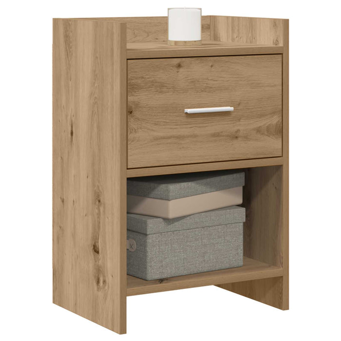Mese de noptieră 2 pcs Stejar Artizanal 40 x 30 x 60 cm WALTI