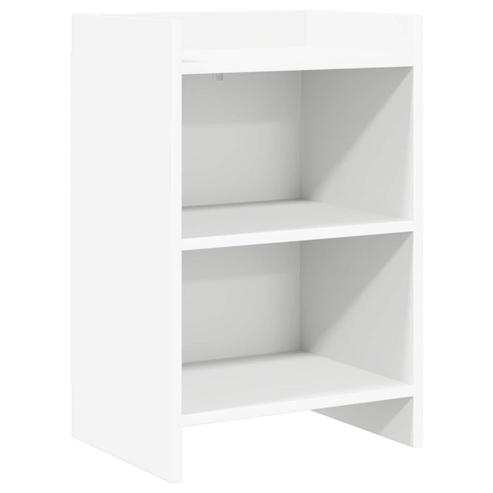 Mese de noptieră Alb 40 x 30 x 60 cm Lemn prelucrat WALTI
