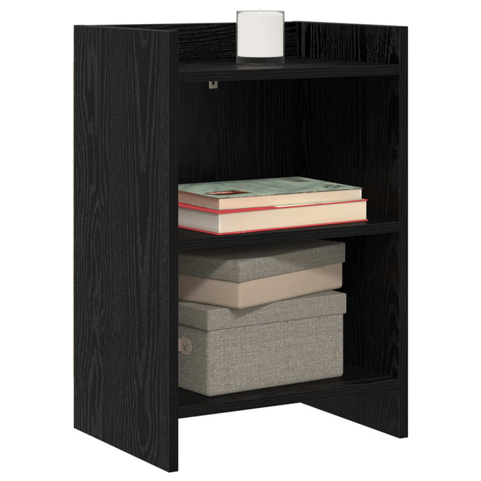 Mese de noptieră 2 pcs Stejar Negru 40 x 30 x 60 cm WALTI