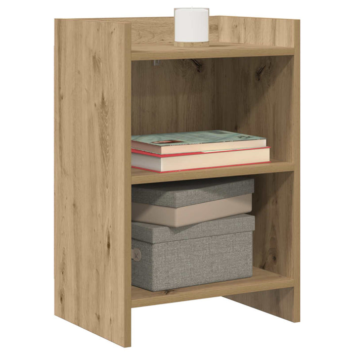 Mese de noptieră 2 pcs Stejar Artizanal 40 x 30 x 60 cm WALTI