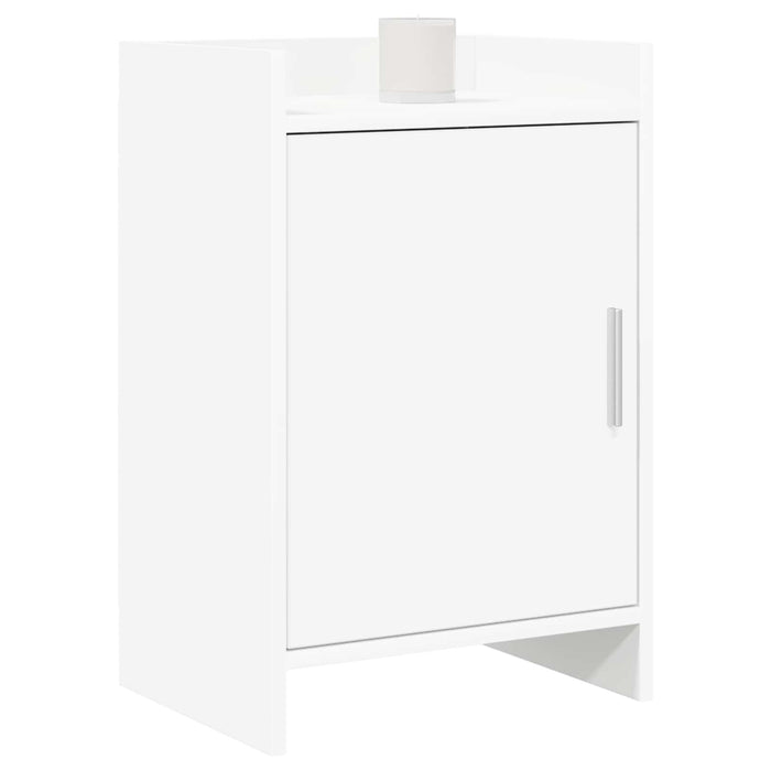 Mese de noptieră 2 pcs Alb 40 x 30 x 60 cm Lemn prelucrat WALTI