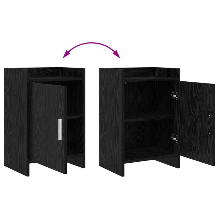 Mese de noptieră Stejar Negru 40 x 30 x 60 cm Lemn prelucrat WALTI
