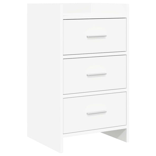 Mese de noptieră Alb 40 x 36 x 70 cm Lemn prelucrat - WALTI WALTI