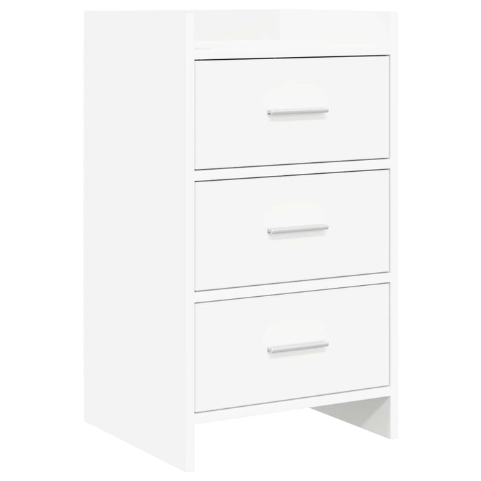 Mese de noptieră Alb 40 x 36 x 70 cm Lemn prelucrat WALTI