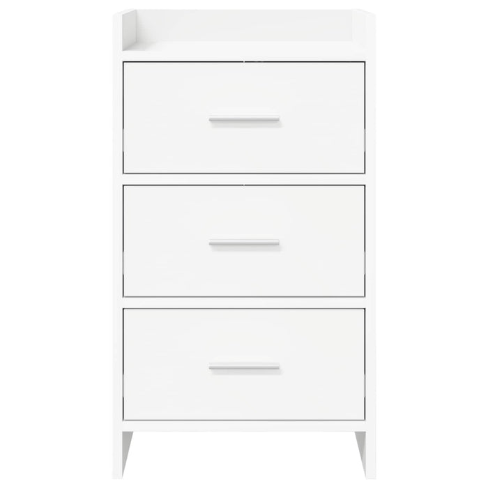 Mese de noptieră Alb 40 x 36 x 70 cm Lemn prelucrat WALTI