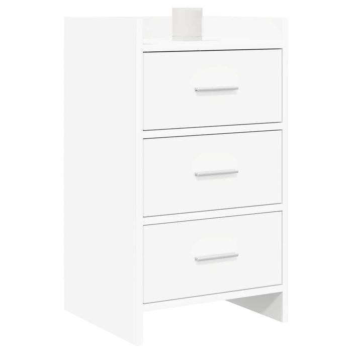 Mese de noptieră Alb 40 x 36 x 70 cm Lemn prelucrat WALTI