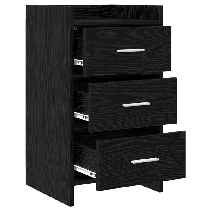 Mese de noptieră Stejar Negru 40 x 36 x 70 cm Lemn prelucrat WALTI