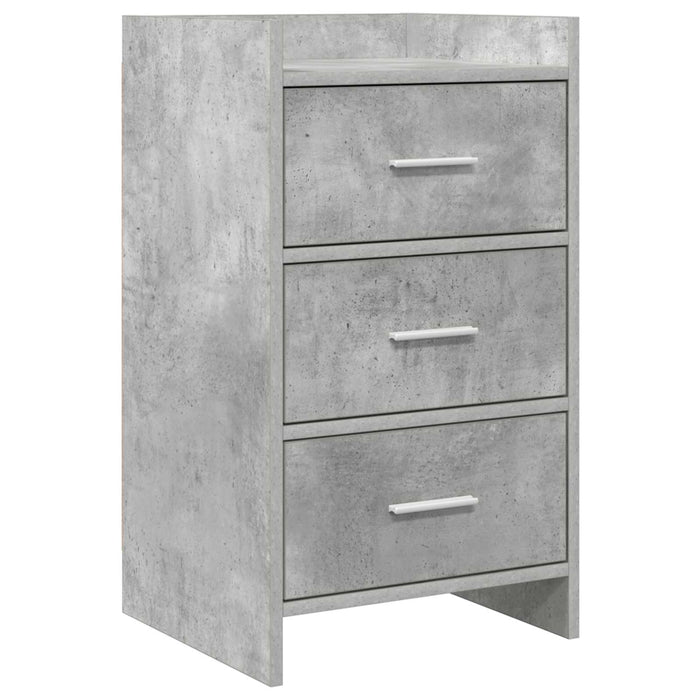 Mese de noptieră Gri Beton 40 x 36 x 70 cm Lemn prelucrat WALTI