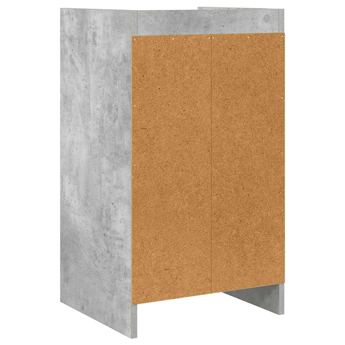 Mese de noptieră Gri Beton 40 x 36 x 70 cm Lemn prelucrat WALTI