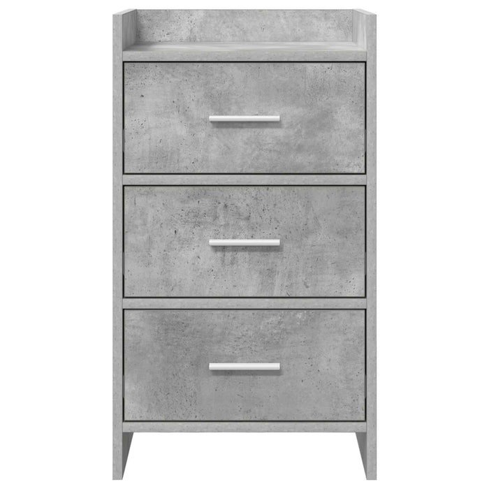 Mese de noptieră Gri Beton 40 x 36 x 70 cm Lemn prelucrat WALTI