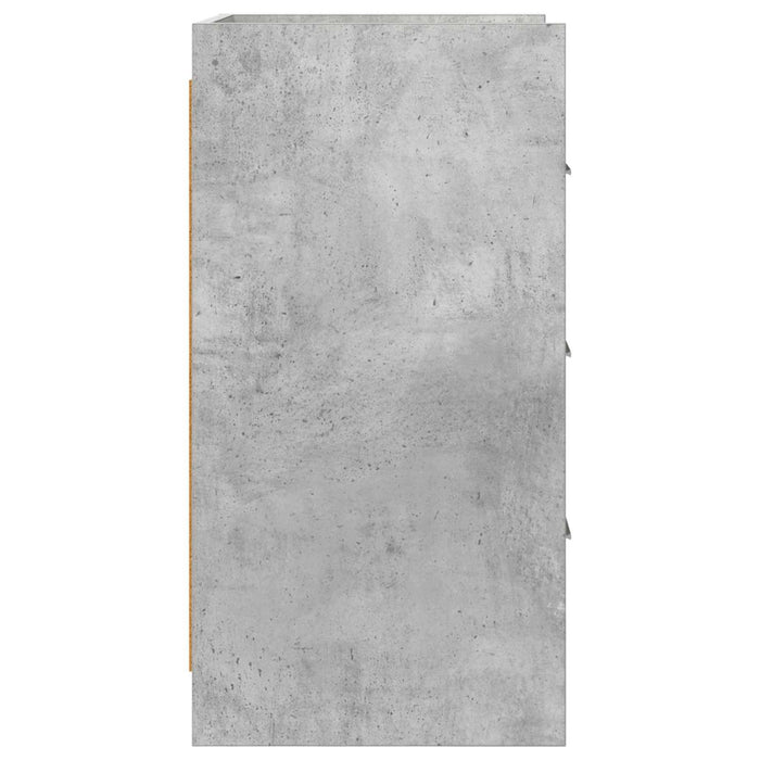 Mese de noptieră Gri Beton 40 x 36 x 70 cm Lemn prelucrat WALTI
