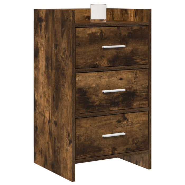 Mese de noptieră Stejar fumuriu 40 x 36 x 70 cm Lemn prelucrat WALTI